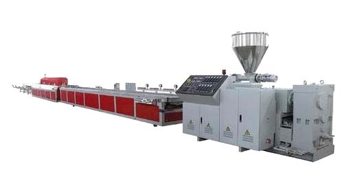 PE/PP wood plastic composite decking production line china