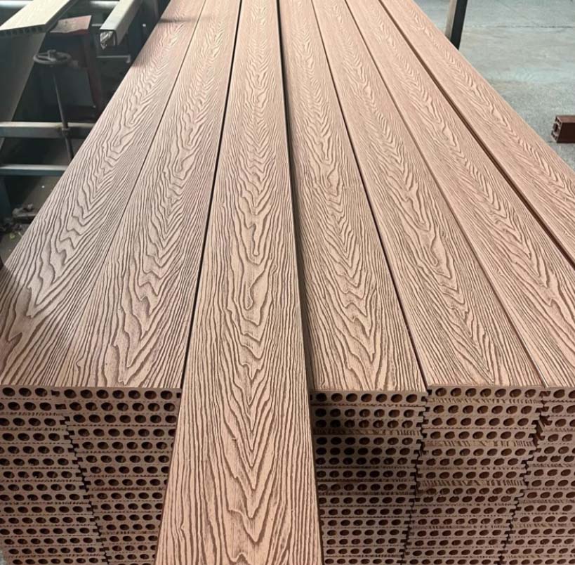 3D embossing wpc deck board