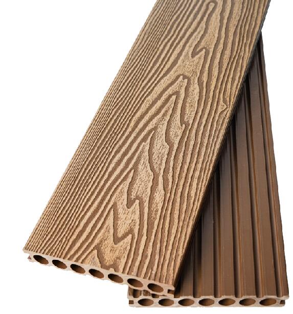 3D embossing wpc deck china
