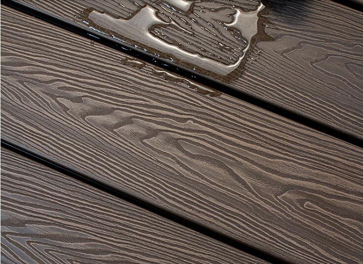 3d embossing outdoor composite decking china