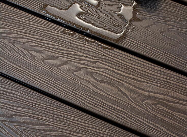3d embossing outdoor composite decking china