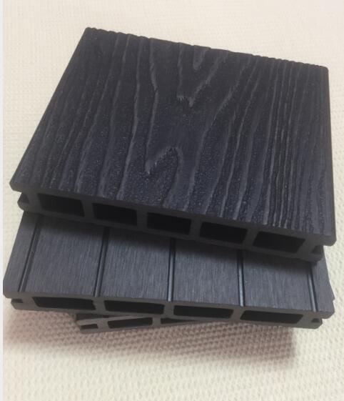 Black composite wood material