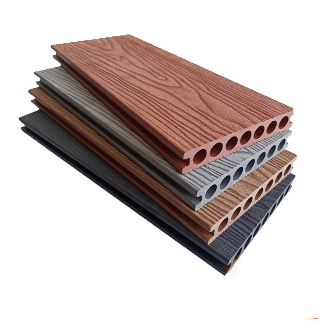 China WPC deck flooring with wood grain