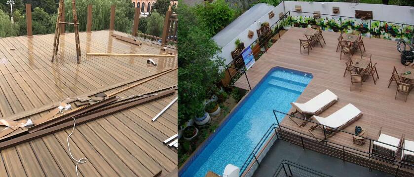 China wpc decking floor