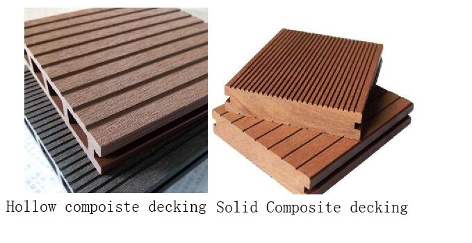 Hollow and Solid composite decking 