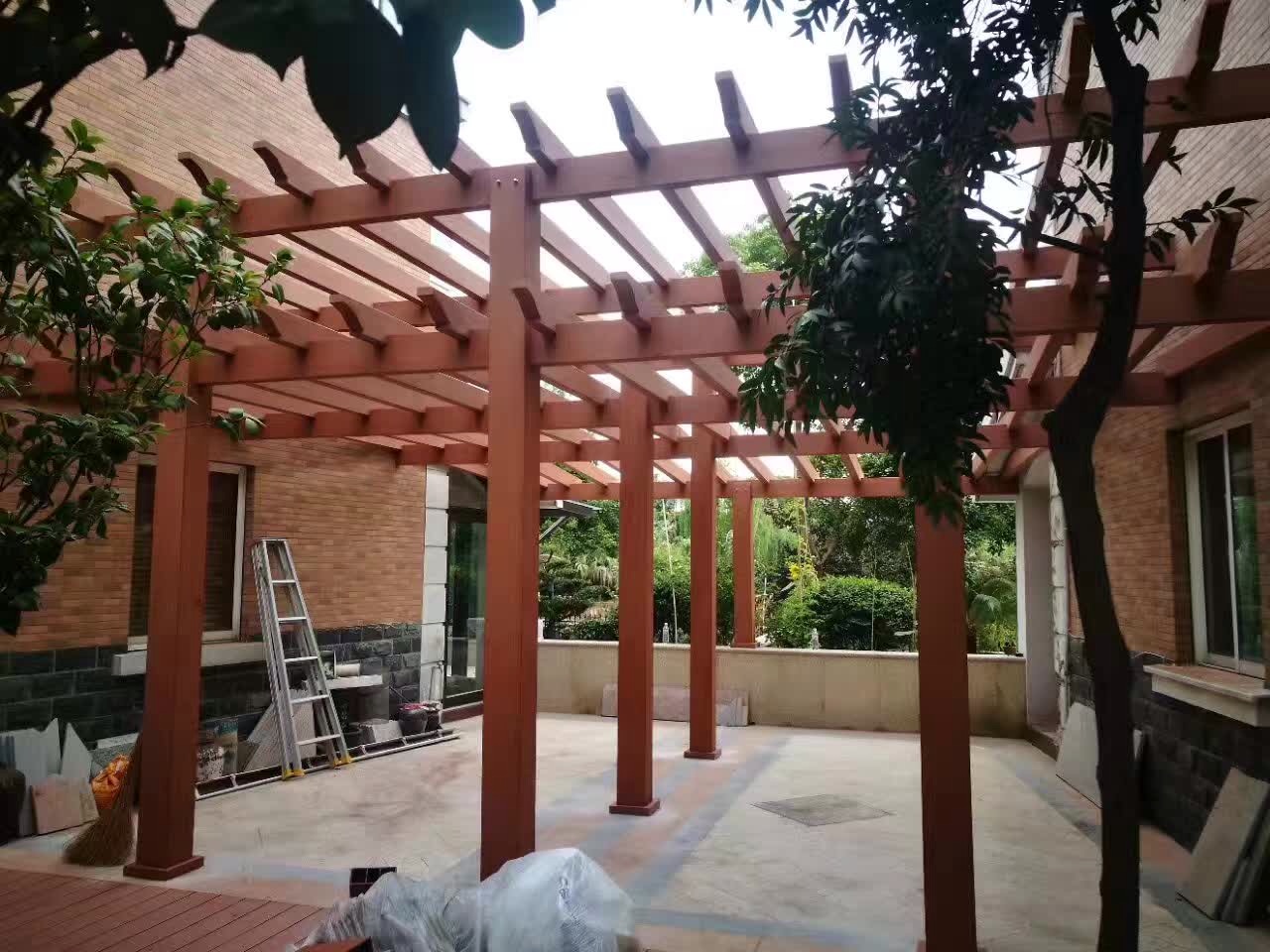 Wood plastic composite Pergola