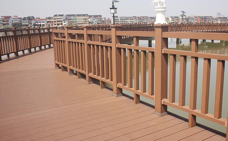 WPC deck board made of PE AND wood Power