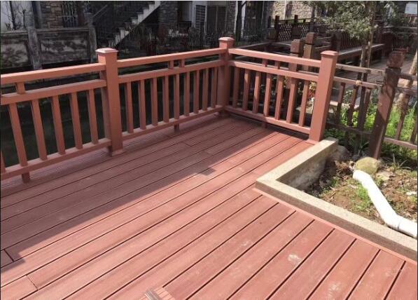 china wood polymer composite decking