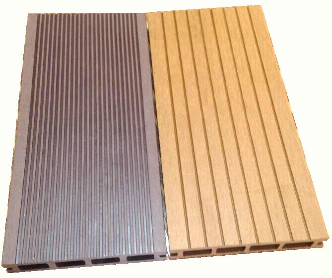 composite decking in China with grooves