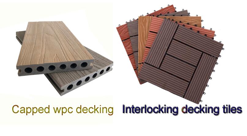 WPC decking tiles