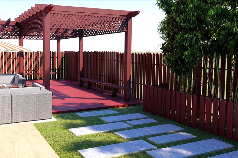 garden decking made of wpc