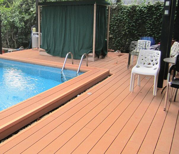 natural wood plastic decking