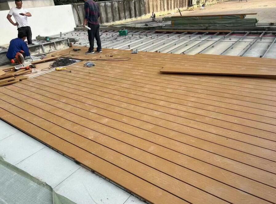 solid wpc deck board