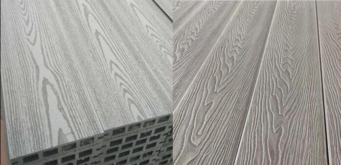 wood grain wpc decking from china