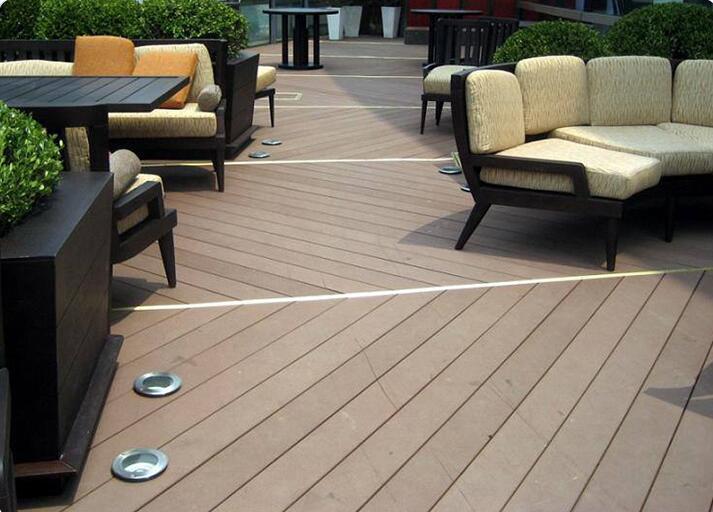 wood polymer composite decking board china